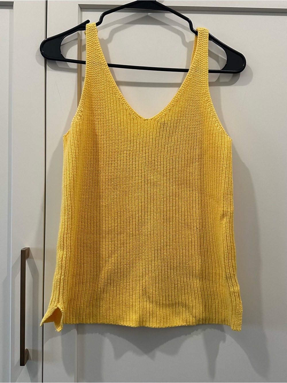 525 America Bright Yellow V-Neck Knit Tank
